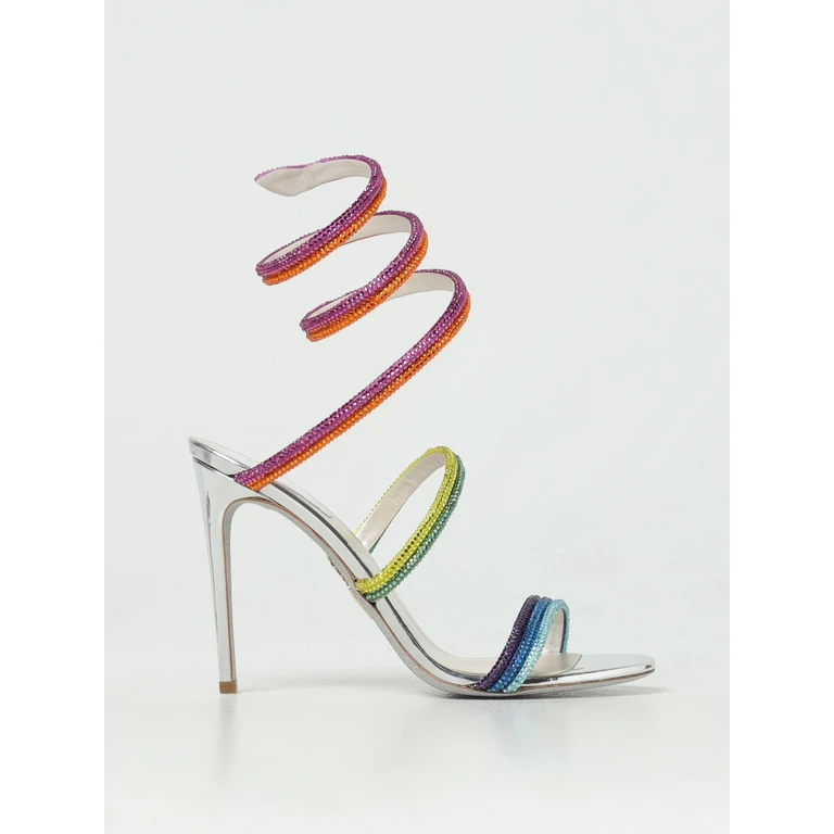 Heeled Sandal Woman color Multicolor (C12070105R001X269)
