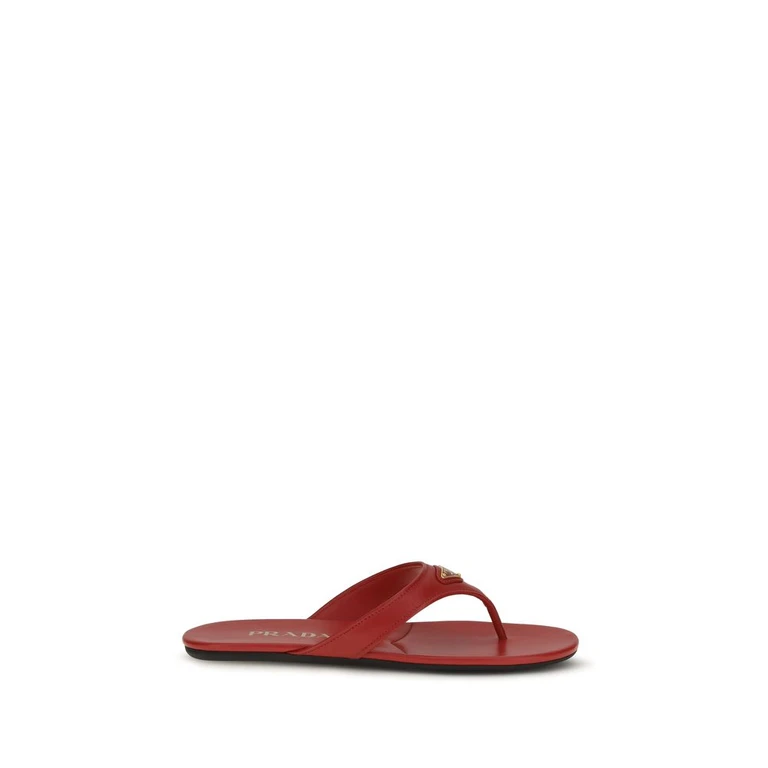 Multicolor Calf Leather Bos Taurus Flat Sandals - Women