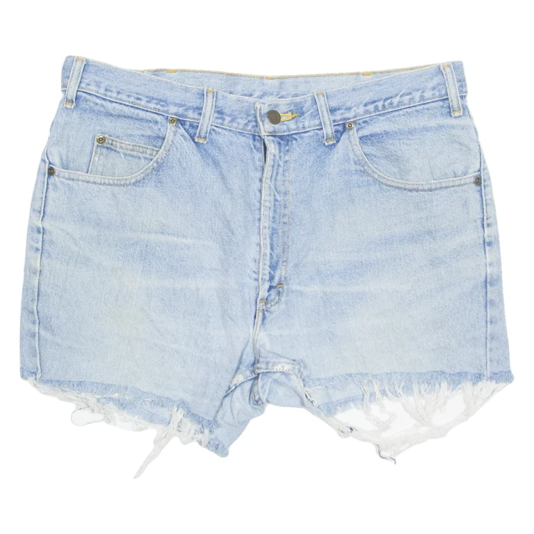 LEE Cut Off Womens Denim Shorts Blue L W36