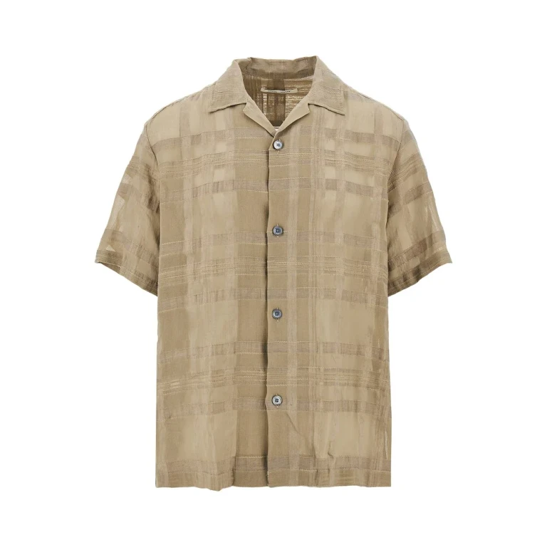 Cotton and linen 'Ted' shirt Man 48