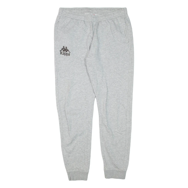 KAPPA Womens Joggers Grey Tapered L W30 L31
