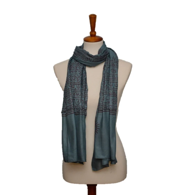 OM Yoga Meditation Mantra Prayer Shawl - Large