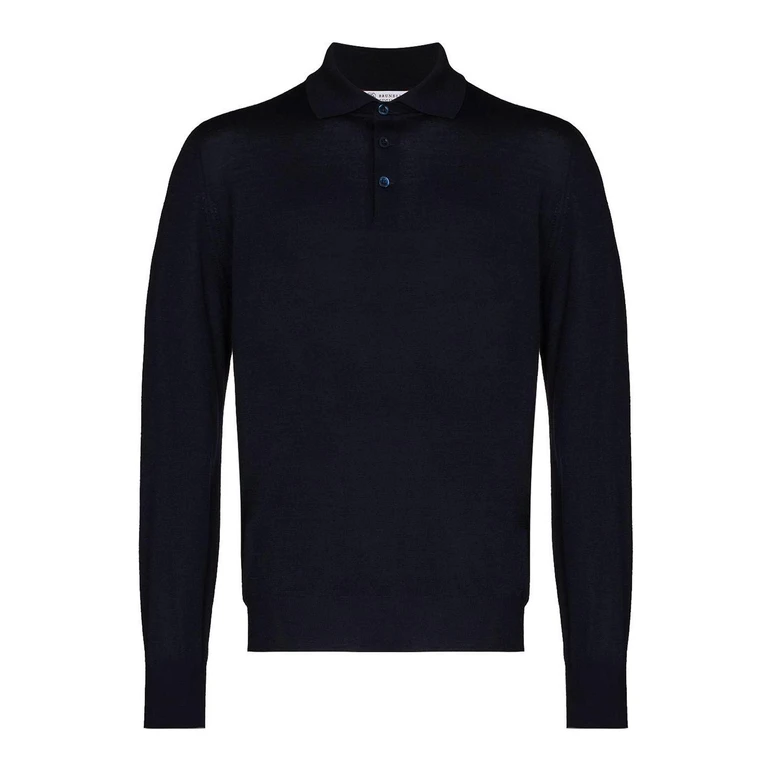 Brunello Cucinelli Pull Col Roulé - Bleu Foncé