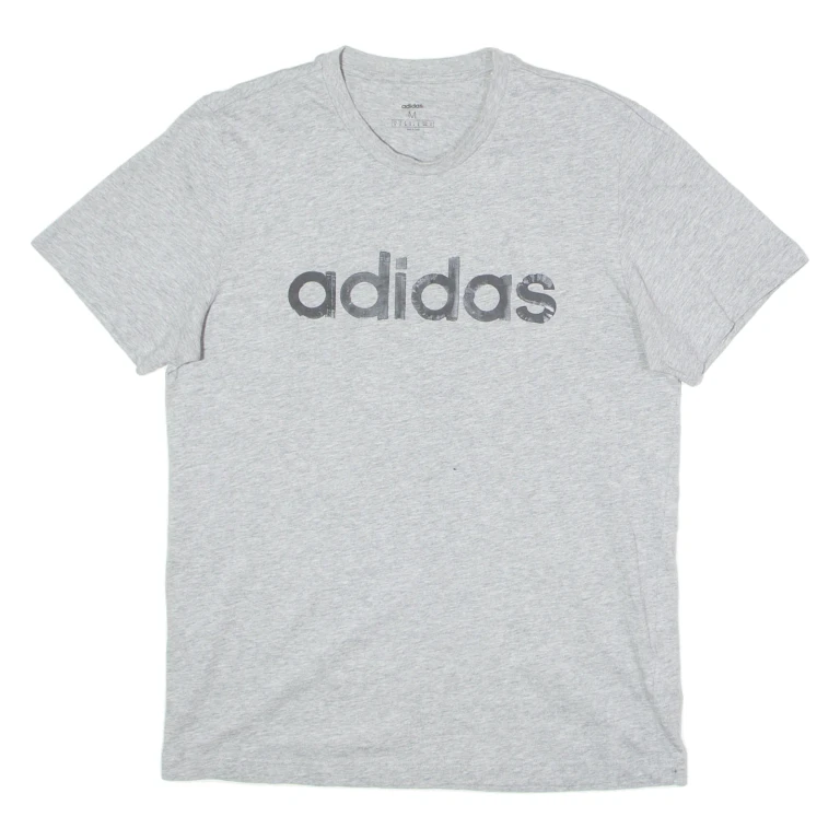 ADIDAS Mens T-Shirt Grey Crew Neck M (NN1-170924-14628)