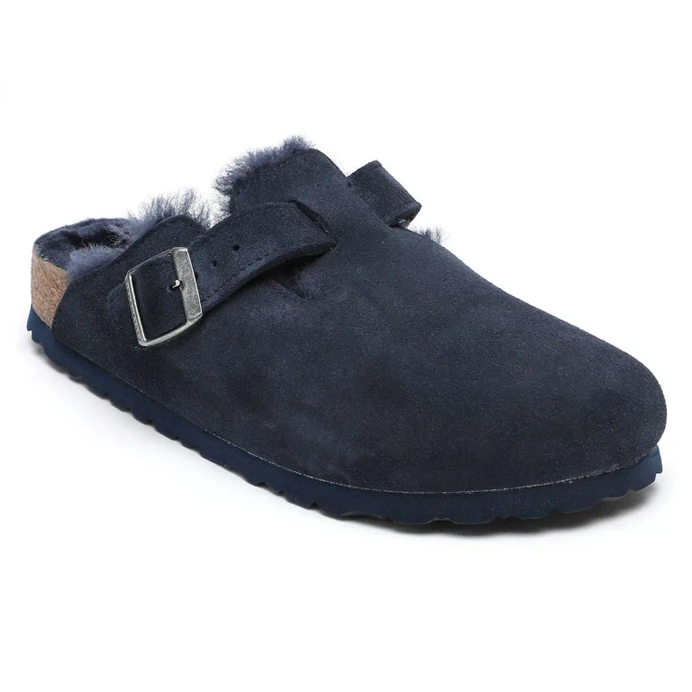 Boston Shearling Suede Leather Night Clogs