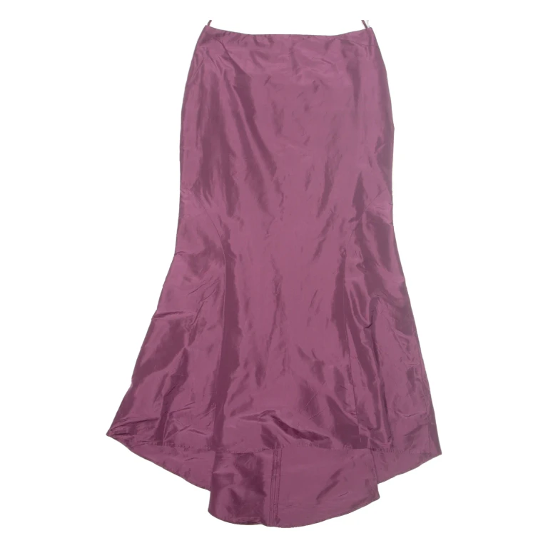 Womens Trumpet Skirt Purple Long L