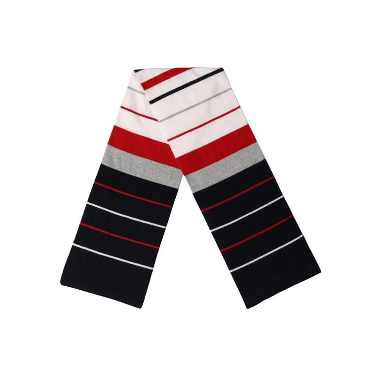Dolce & Gabbana Multicolor Stripes Shawl Neck Wrap 119cm X 20cm Scarf Virgin Wool Nylon - Women