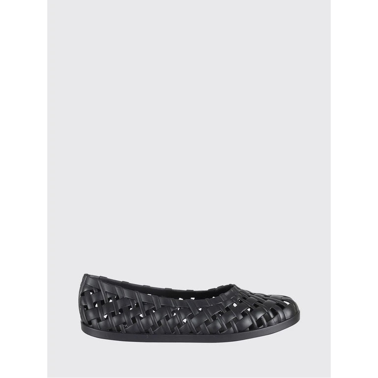 Possession Woven and Perforated PVC Flats (37796BO382ADBLACK)