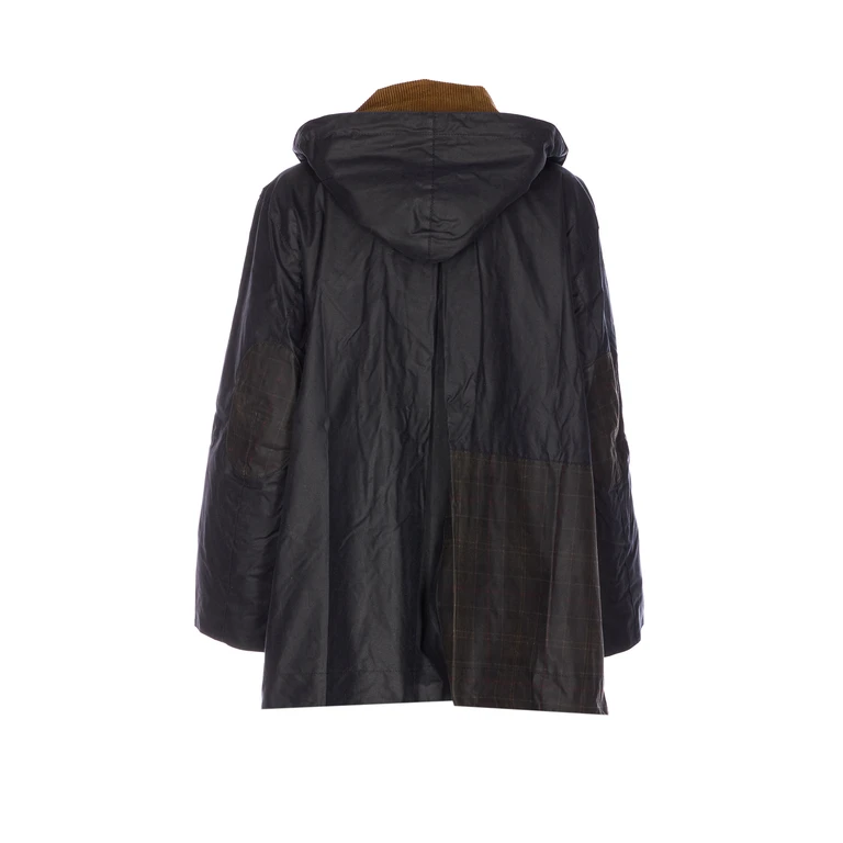 Barbour X Ganni Coats Blue Waxed Cotton - Women