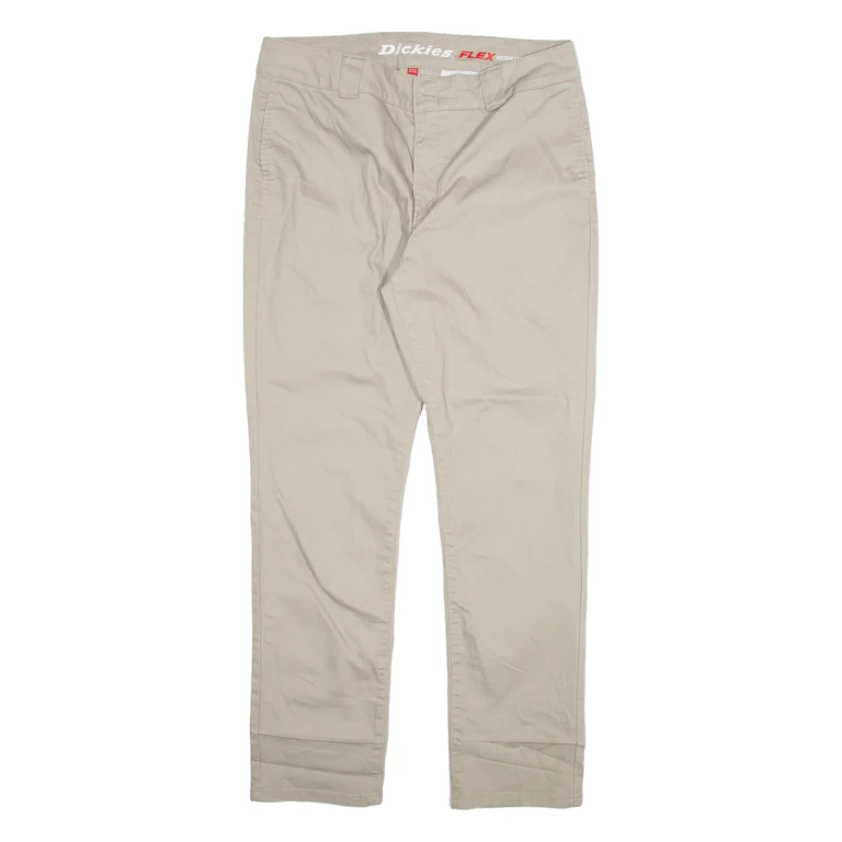 DICKIES Womens Trousers Beige Slim Tapered W31 L29