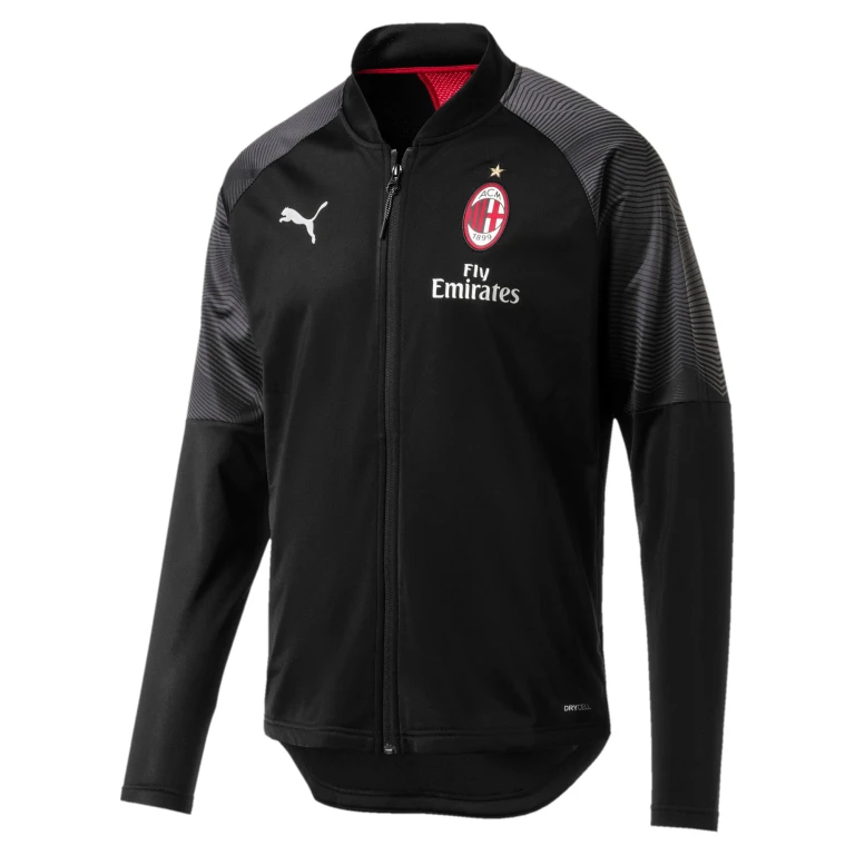 Men's Ac Milan Stadium Poly Jacket W/ Sponsor Jackets