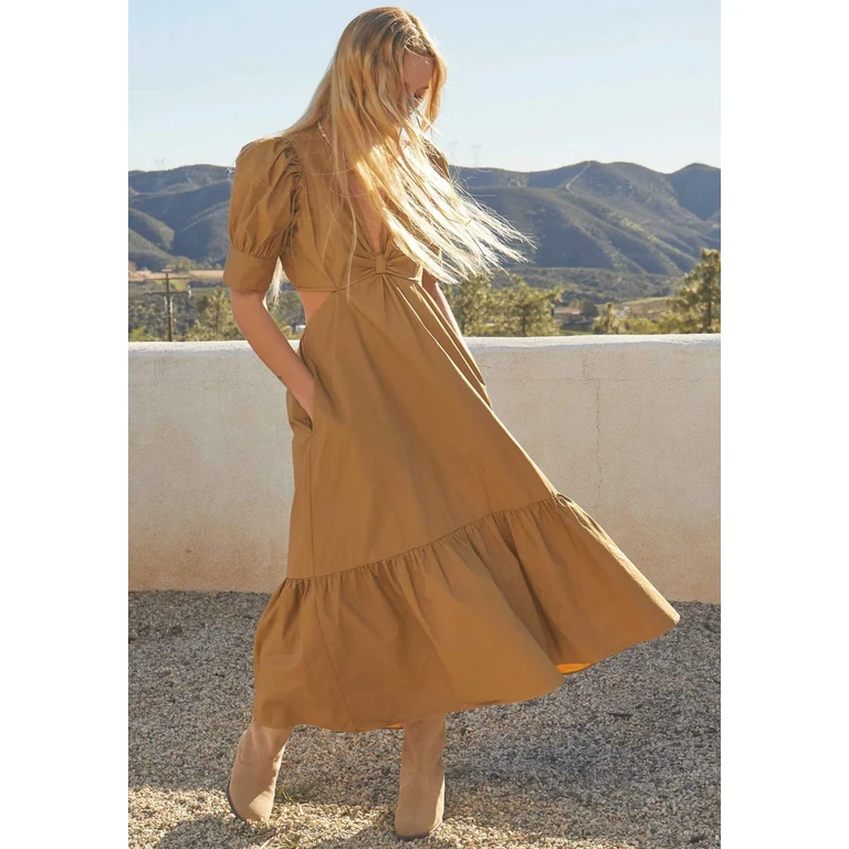 Dress X264125 Alexi Khaki-Gold