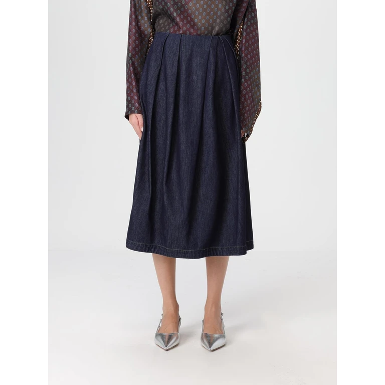 Skirt Woman color Denim (0108632381507)