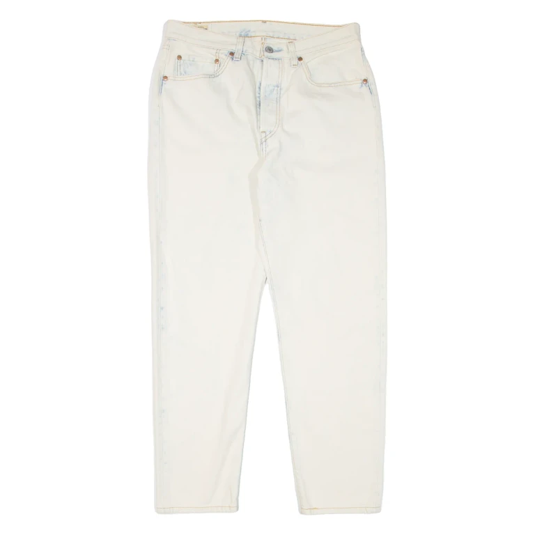 LEVI'S 501 '81 Womens Jeans Cream Regular Tapered W30 L29