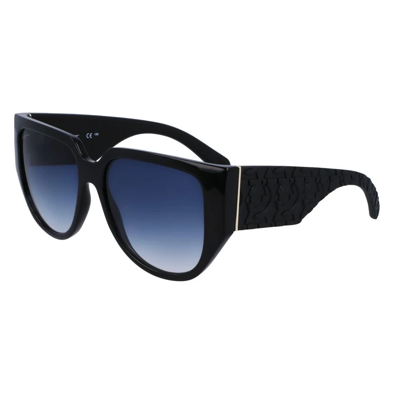 Ferragamo Black Bio Injected Sunglasses - Women
