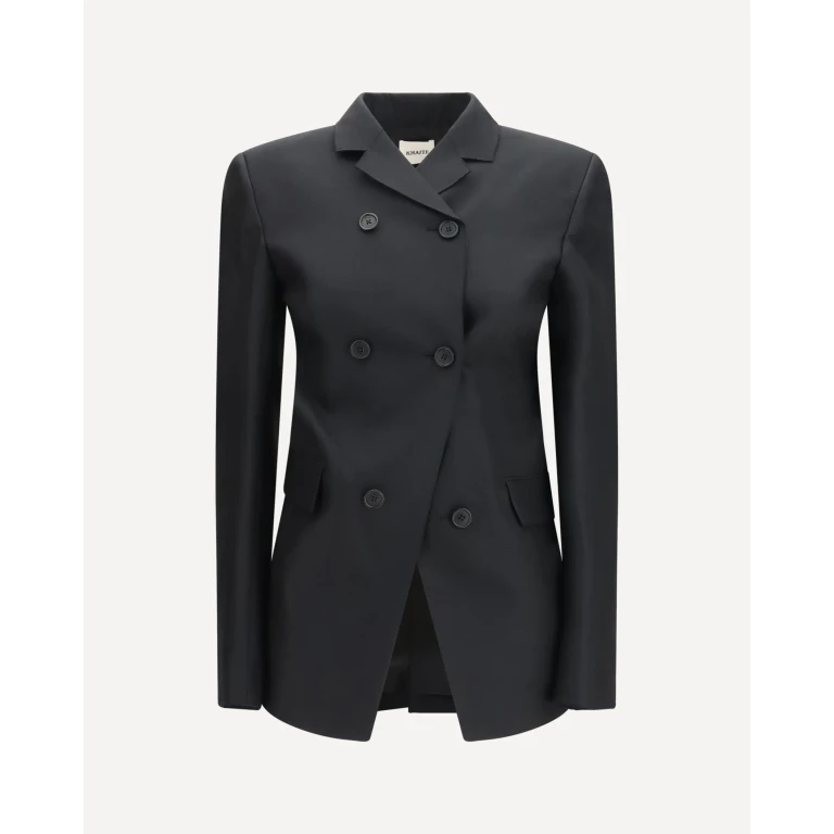 KHAITE Rolo double-breasted silk and wool Blazer Female 4