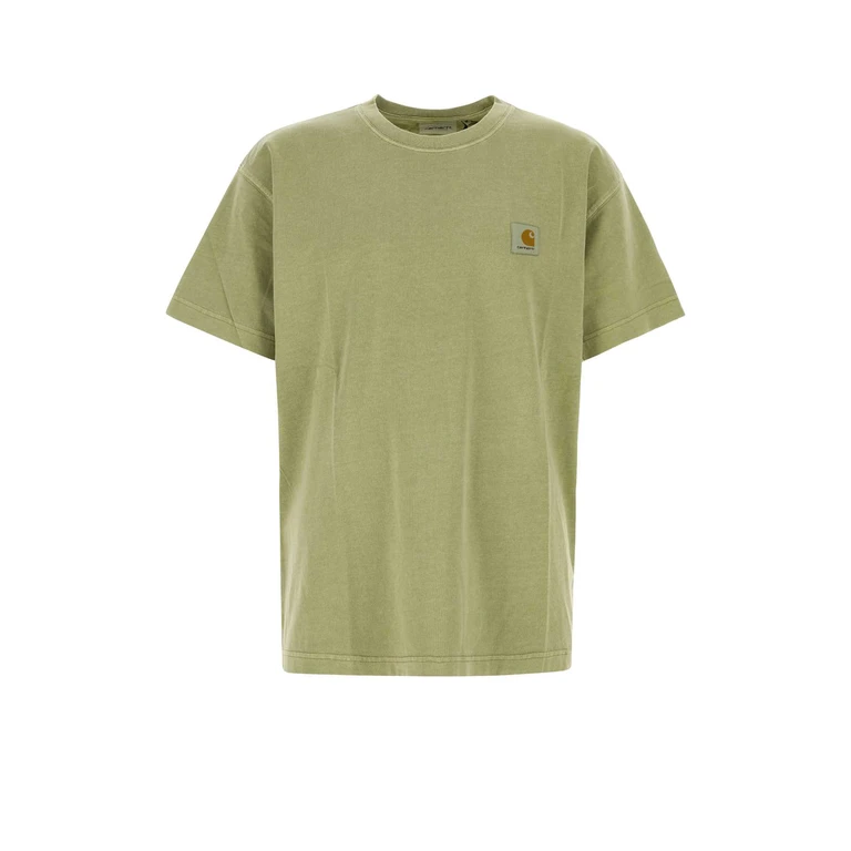 Carhartt Wip Sage Green Cotton Oversize S-S Nelson T-Shirt Gentlegreengarmentdyed Exterior - Men