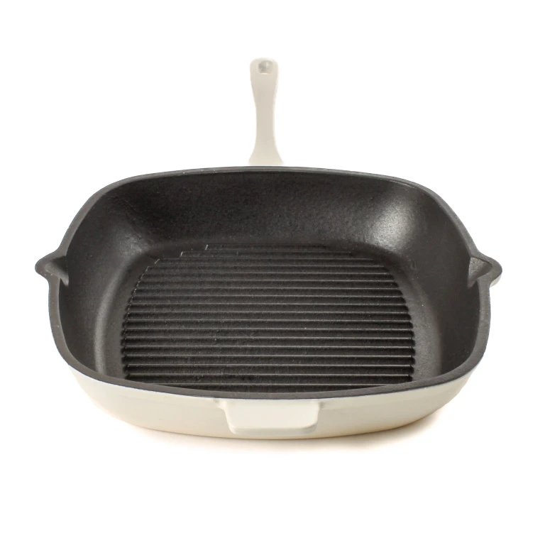 Neo Cast Iron Square Grill Pan 11", Meringue