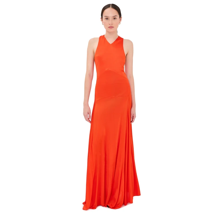 Proenza Schouler Naia Dress Tangerine 6