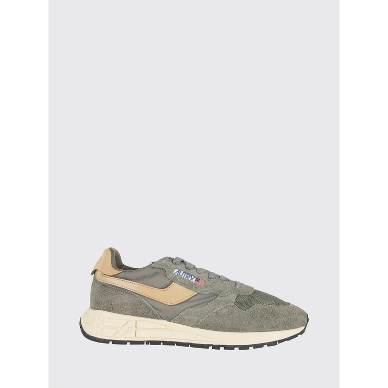 Sneaker aus Leder mit Paneelen