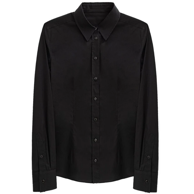 Dolce & Gabbana Black Cotton Dress Shirt - Men