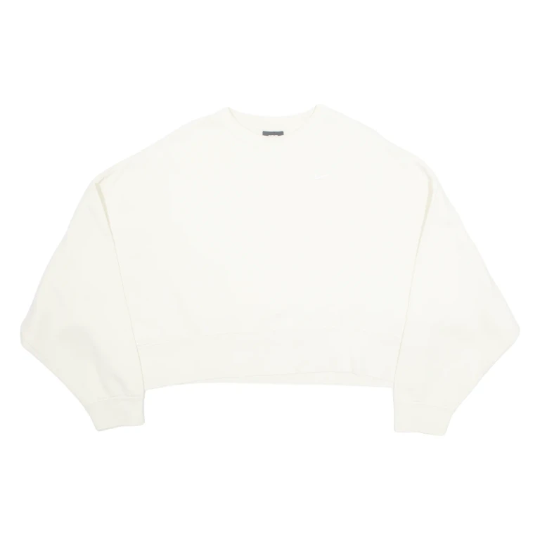 NIKE Cropped Womens Sweatshirt Cream L
