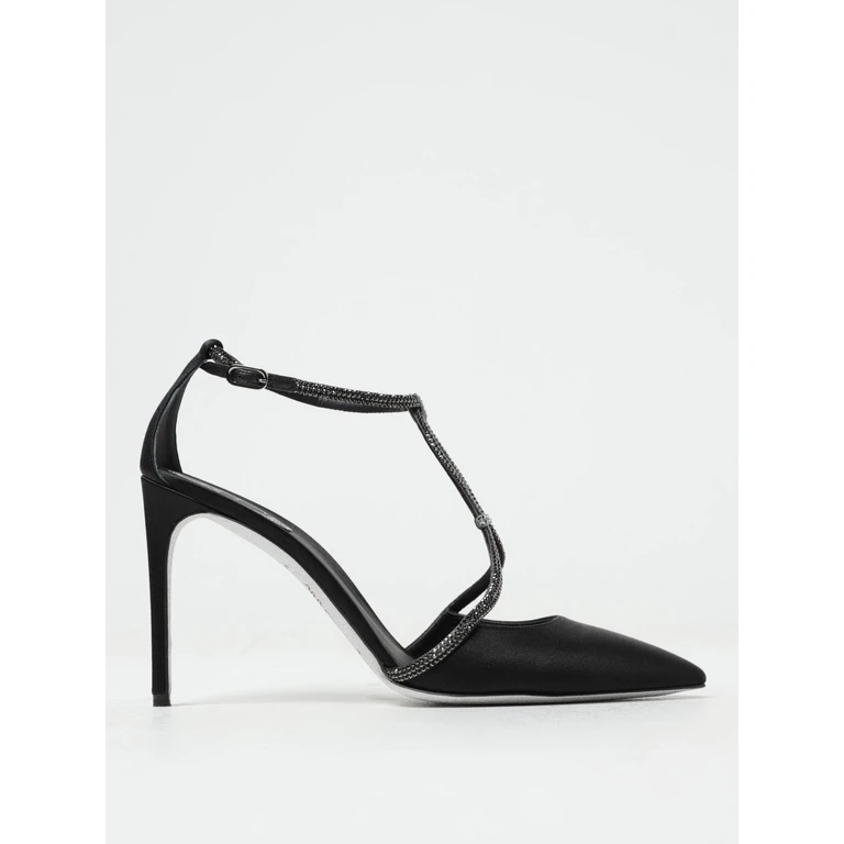 René Caovilla Clippy Satin Pumps with Rhinestones (C11284100R001V213)