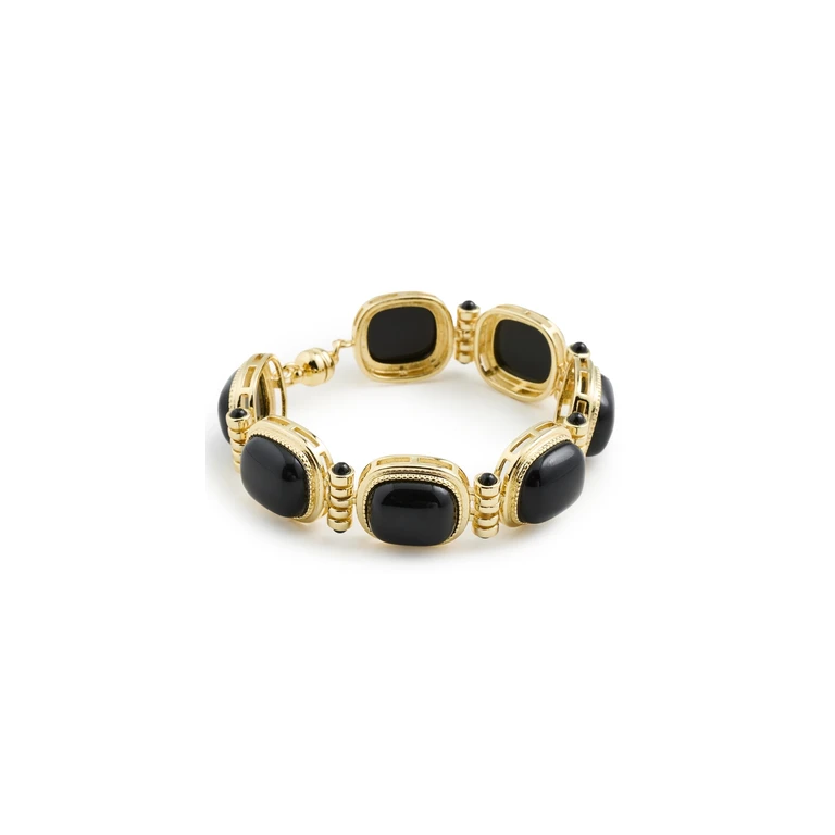 Luv Aj The Midnight Mesa Beaded Bracelet Gold One Size