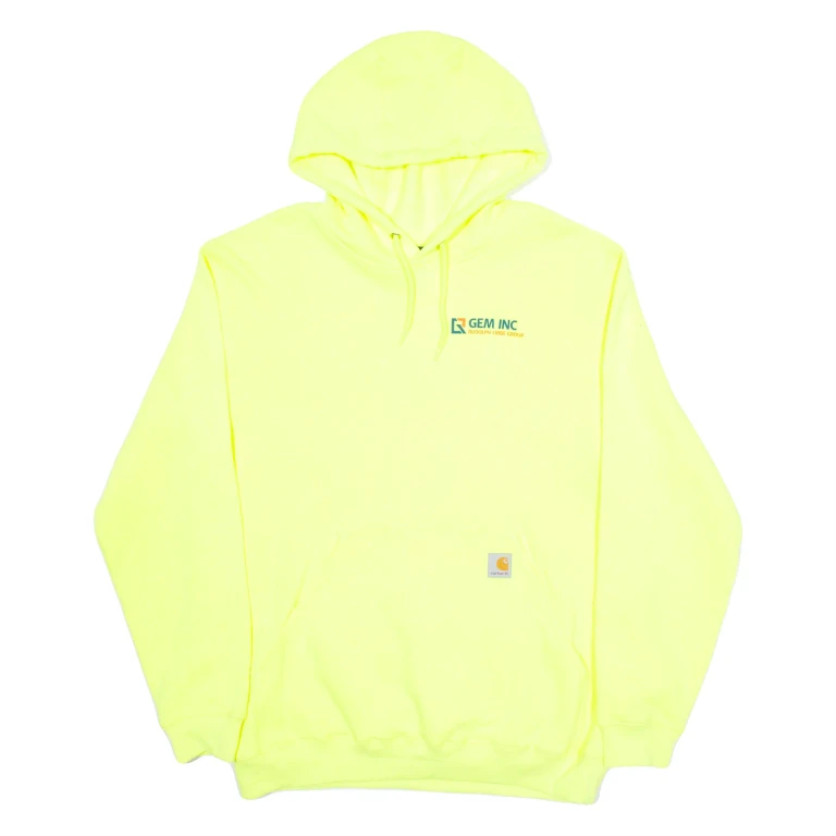 CARHARTT GEM INC Loose Fit Mens Yellow Hoodie L