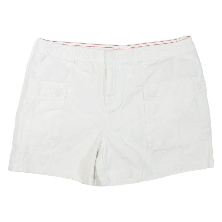 TOMMY HILFIGER Womens Casual Shorts White L W35