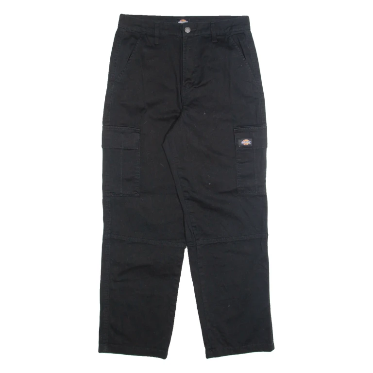 DICKIES Cargo Mens Trousers Black Regular Straight W30 L27