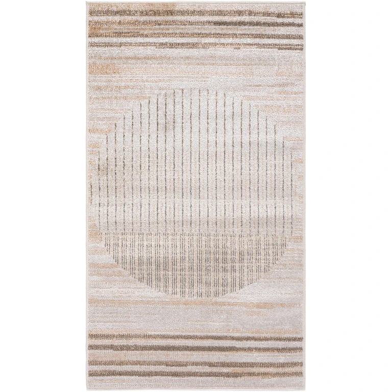 Thad Beige Washable Area Rug