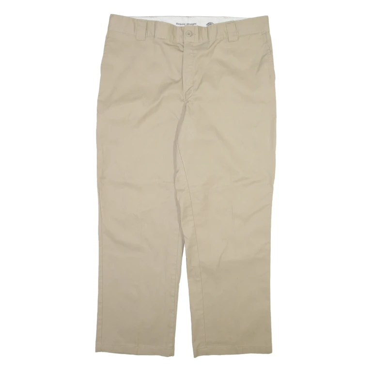 DICKIES Mens Trousers Beige Regular Straight W40 L30