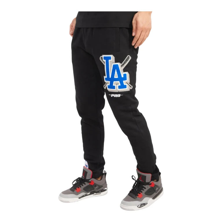 MLB Los Angeles Dodgers Mash Up Logo Men Sweatpants Black