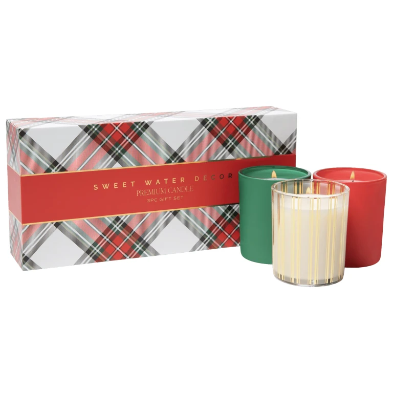 Christmas Candle Gift Box Set (Christmas, Warm and Cozy, Fraser Fir)