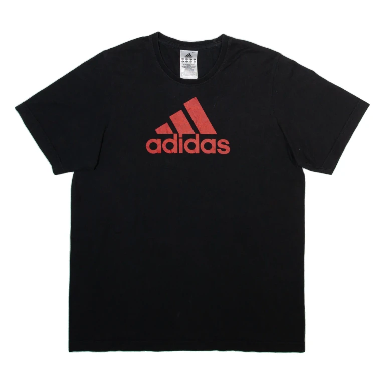 ADIDAS Mens T-Shirt Black S