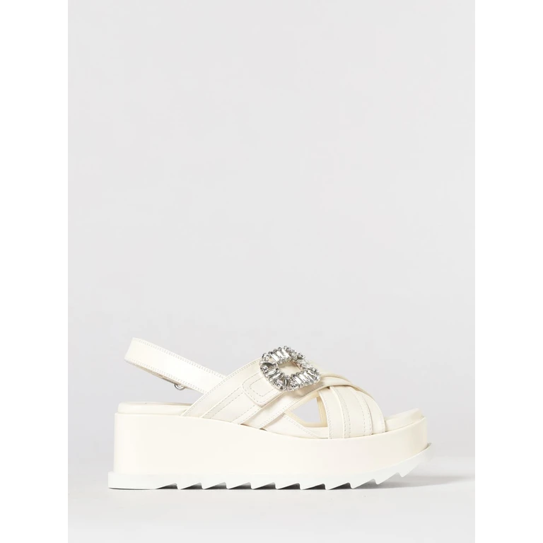 Heeled Sandal Woman color Yellow Cream (RVW7754472091TC019)