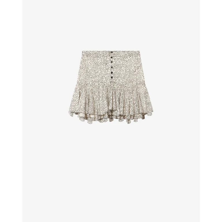Jupe Daneen - Femme - Écru Et Noir - Taille34 - Marant Étoile