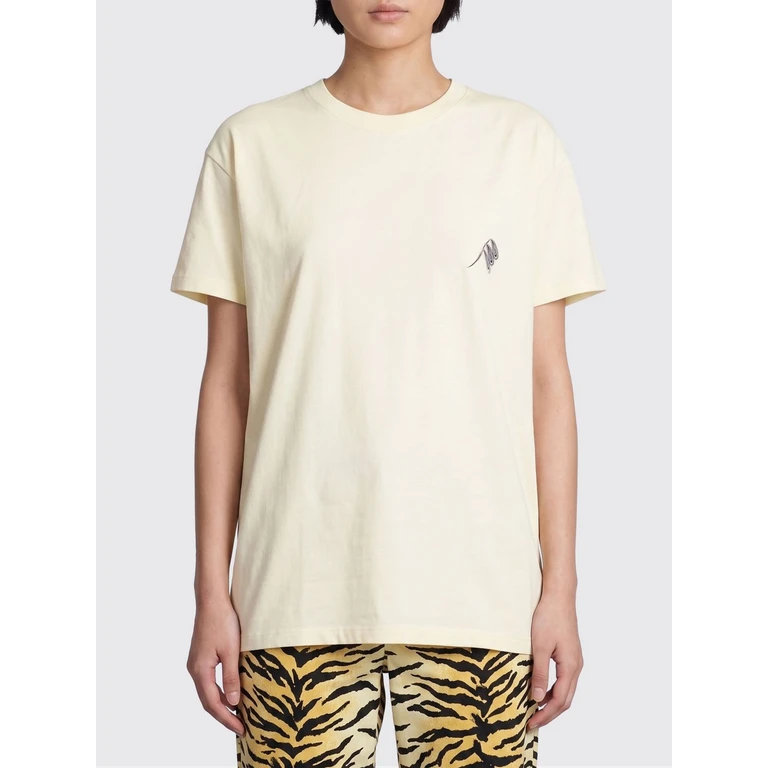 Crew Neck Cotton T-Shirt with Printed Logo (260WCT00353JJJ025PA672)