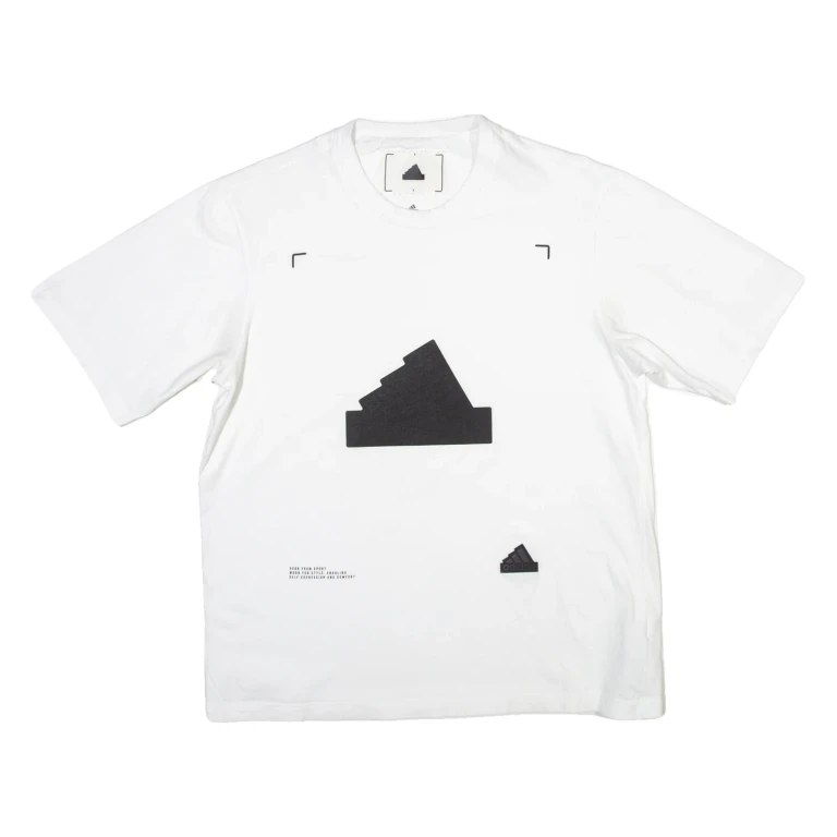 ADIDAS Mens T-Shirt White S