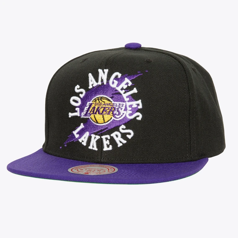 Men's NBA Circle Splash Snapback Lakers Black