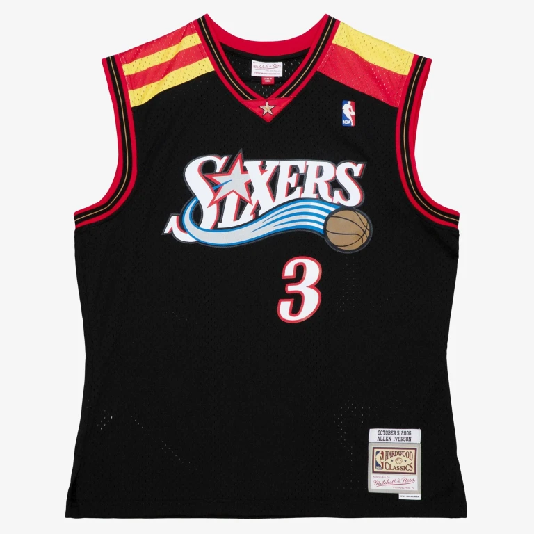 Men's Alt Spain Jersey 76Ers 2006 Allen Iverson Jerseys