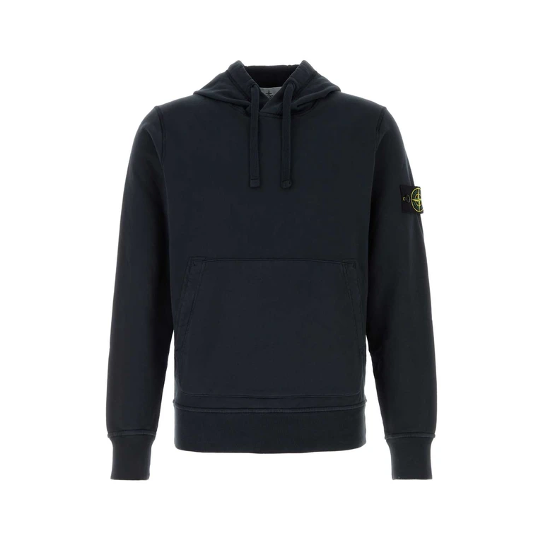 Stone Island Midnight Blue Cotton Sweatshirt Navyblue Tessuto Principale: Cotone Felpe - Men