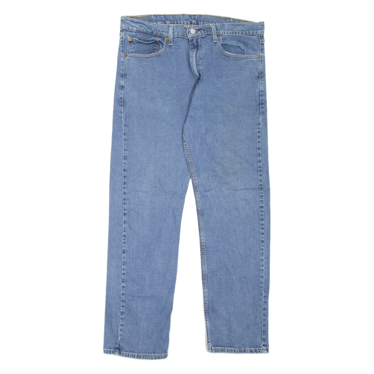 LEVI'S 505 Jeans Mens Blue Regular Straight W38 L32