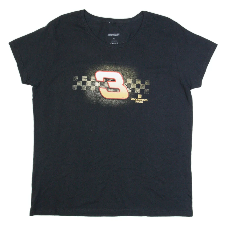 NASCAR Richard Childress Racing Womens Biker T-Shirt Black USA XL