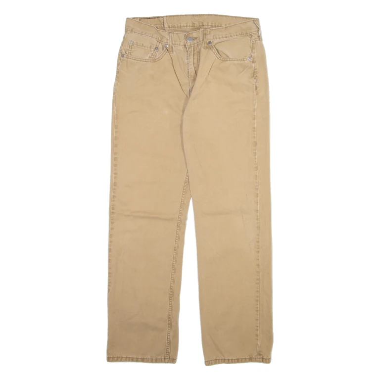 LEVI'S 514 Mens Trousers Beige Slim Straight W32 L30