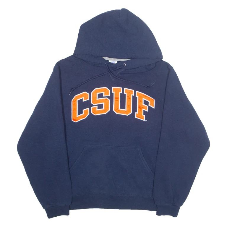 RUSSELL ATHLETIC Csuf Mens Blue Hoodie USA S