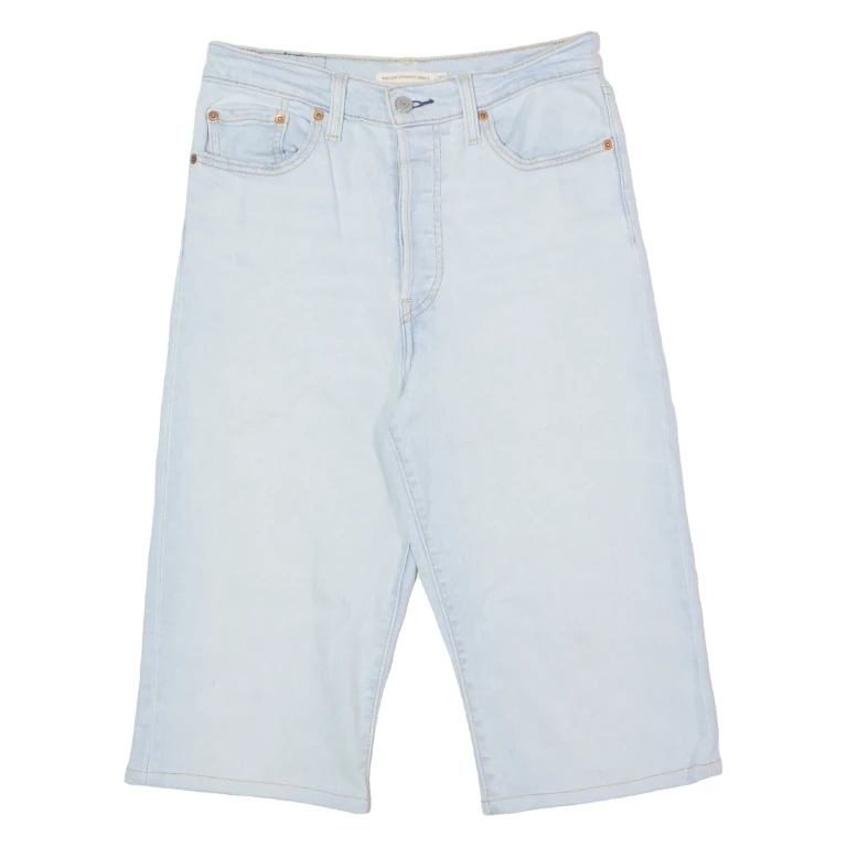 LEVI'S Ribcage Womens Denim Shorts Blue Slim S W27