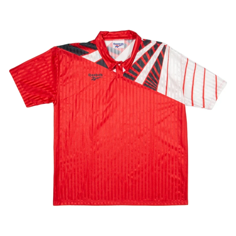 REEBOK Mens Jersey Red Collared XL