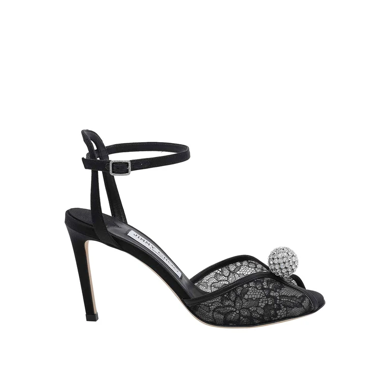 Jimmy Choo Chaussures À Talon - Noir (SACORA85FNBBLACKCRYSTAL)